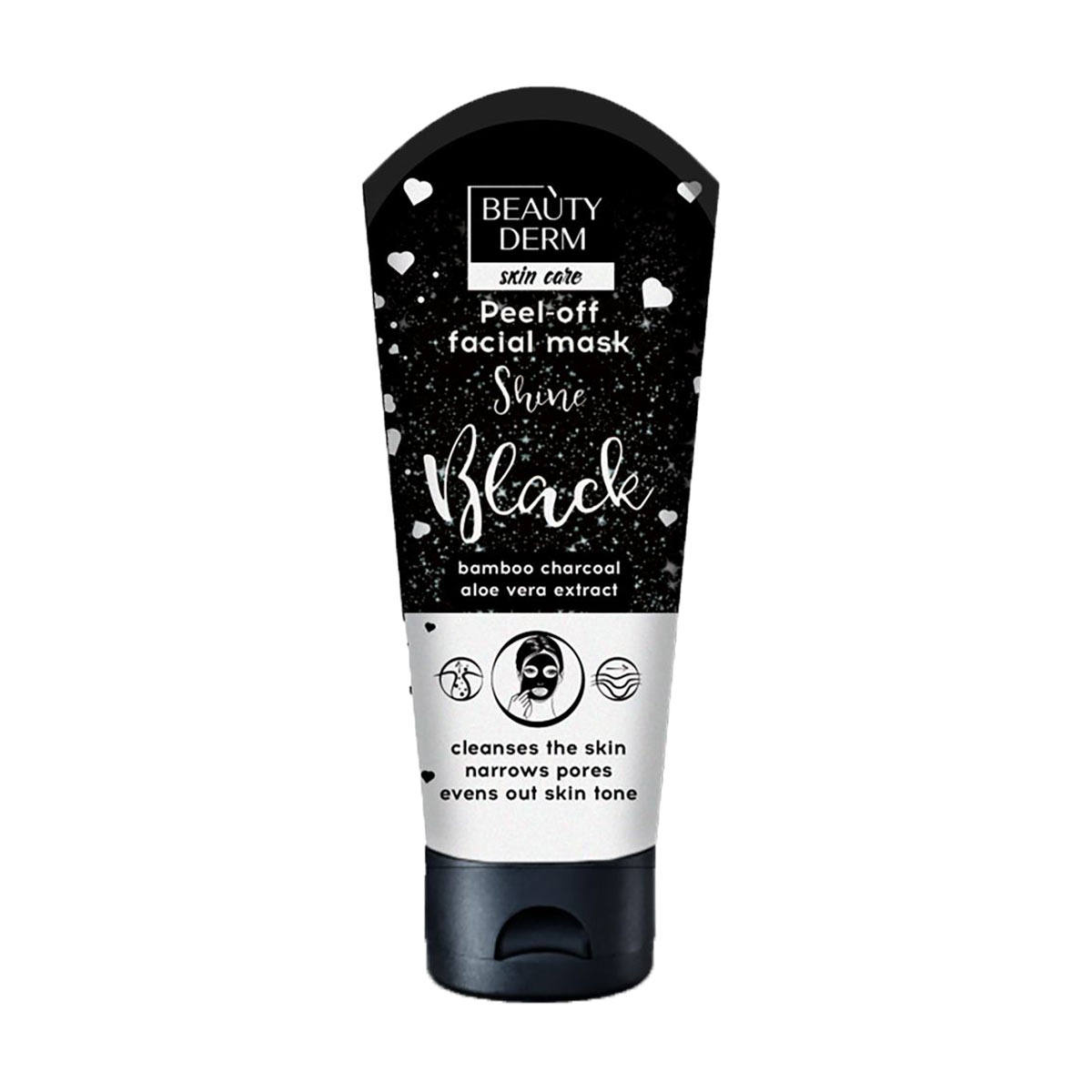Маска-плівка для обличчя BEAUTYDERM Peel-off Facial Mask Shine Black, 75 мл