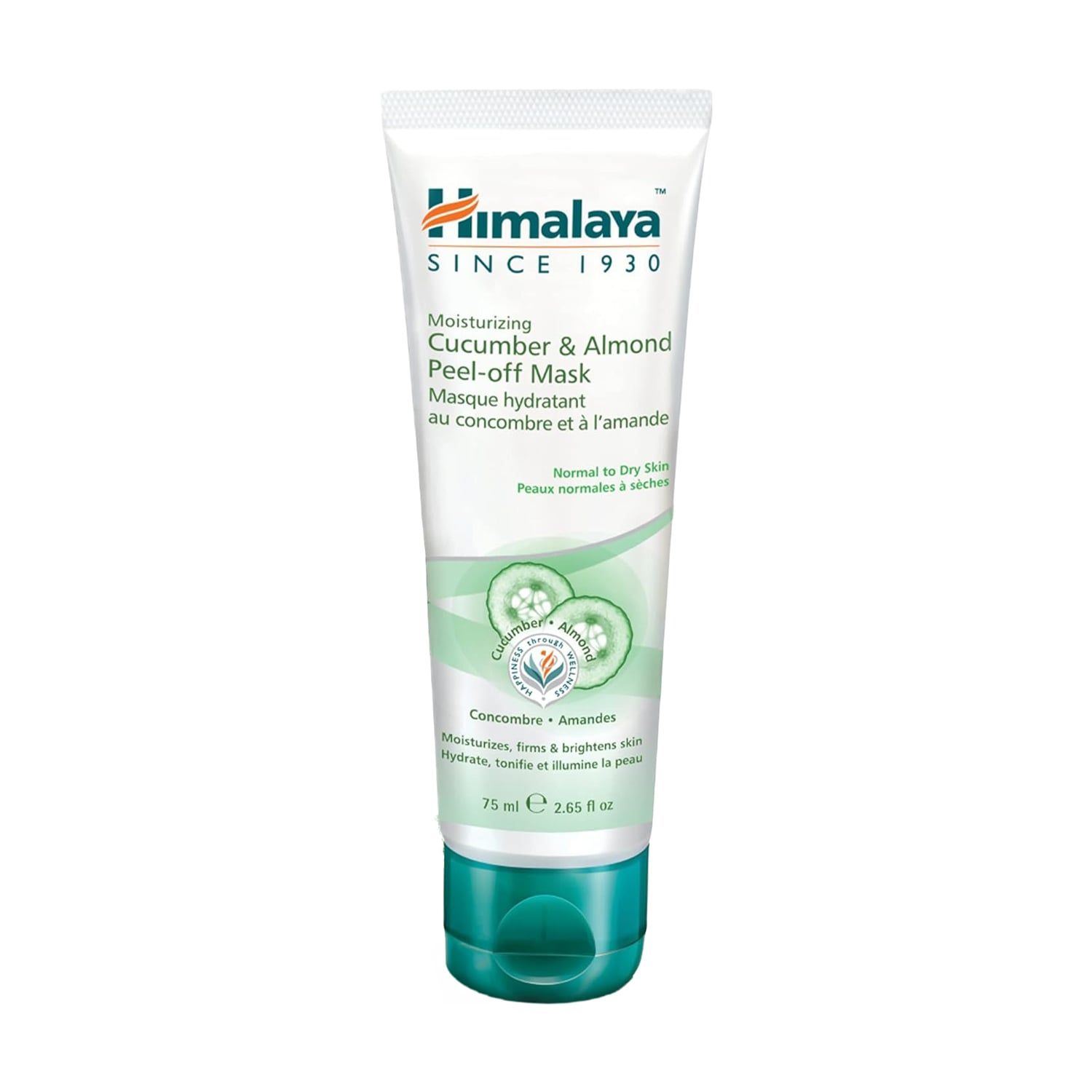 Маска-плівка для обличчя Himalaya Peel-Off Mask з мигдалем та огірком, 75 мл
